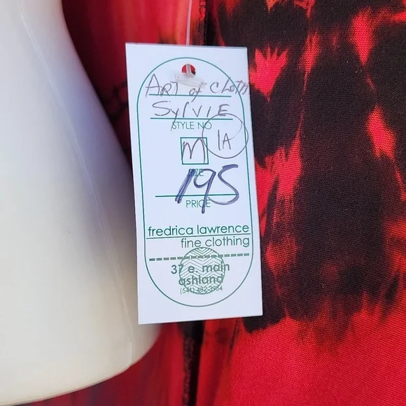 ART OF CLOTH VINTAGE Tie Dye Ombre Vest M L Sleeveless Cardigan Tunic Lagenlook - Picture 13 of 16